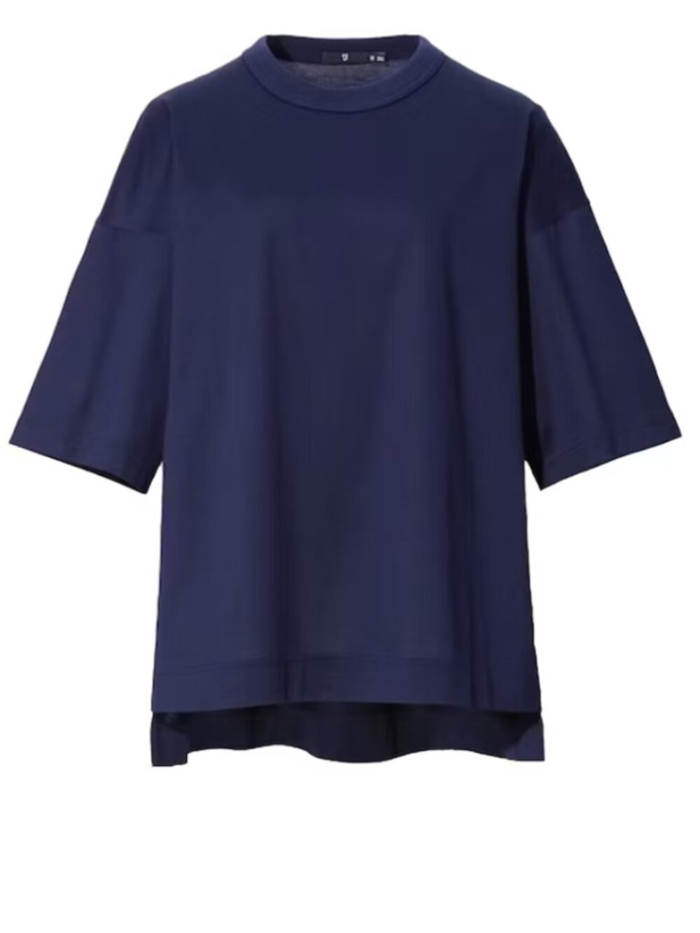 Uniqlo x Jil Sander Womens Oversized Half Sleeve T-shirt Navy Small